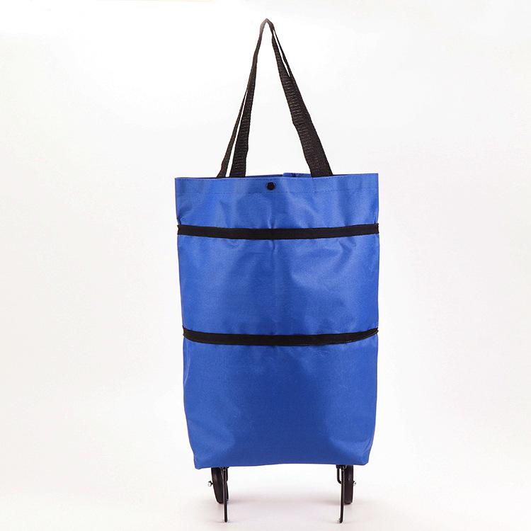 Foldable Wheeled Shopping Bag – Fashionable, Lightweight, & Customizable LOGO Option