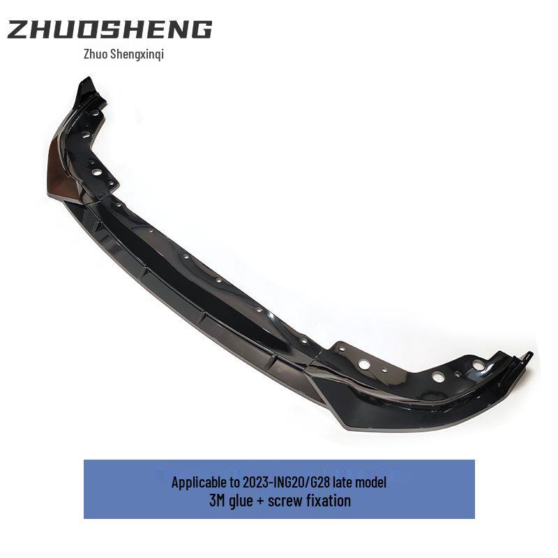 BMW 3 Series G20/G28 LCI Black Warrior Front Lip Carbon Fiber Spoiler Body Kit