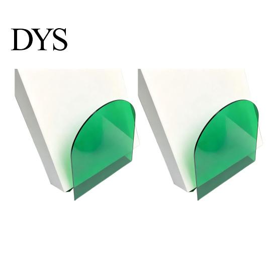 Decorative Book Holders for Home 1 Pair Acrylic Bookends, Clear Ends Shelves, Arch Display Racks DVDs Stopper, Bookshelf Organizer Bedroom Library