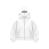 2025 Unisex Double Hood Fleece Zipper Hoodie - Autumn/Winter Sweatshirt Jacket