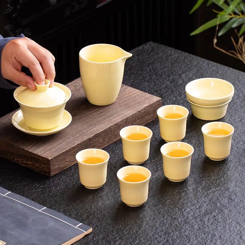 High End Tea Set Luxury Household Simple Modern Topaz Kungfu 2025 New Luxury High-end Teapot Tea