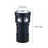 IPX8 18000lm 500M Flashlight Waterproof Lamp Light Underwater Outdoor Camp