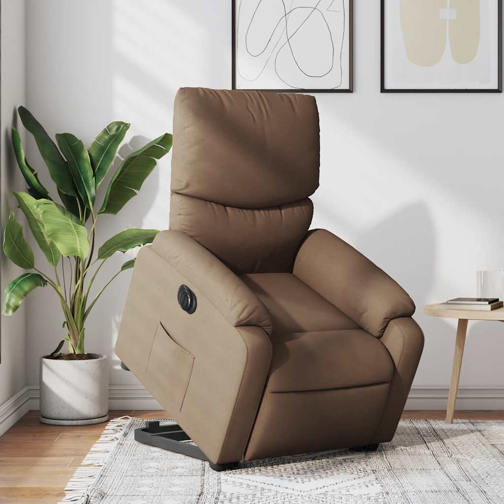 Vidaxl Lift-Up Massage Chair, Electric, Reclining, Brown