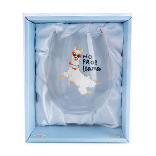 Stemless Wine Glass (No Prob Llama)