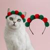 Headgear Mini Ball Design Ultra-Light Friendly To Skin Vivid Color Easy-wearing Dress Up Polyester Pet Cat Hair Hoop Party Decoration Headdress