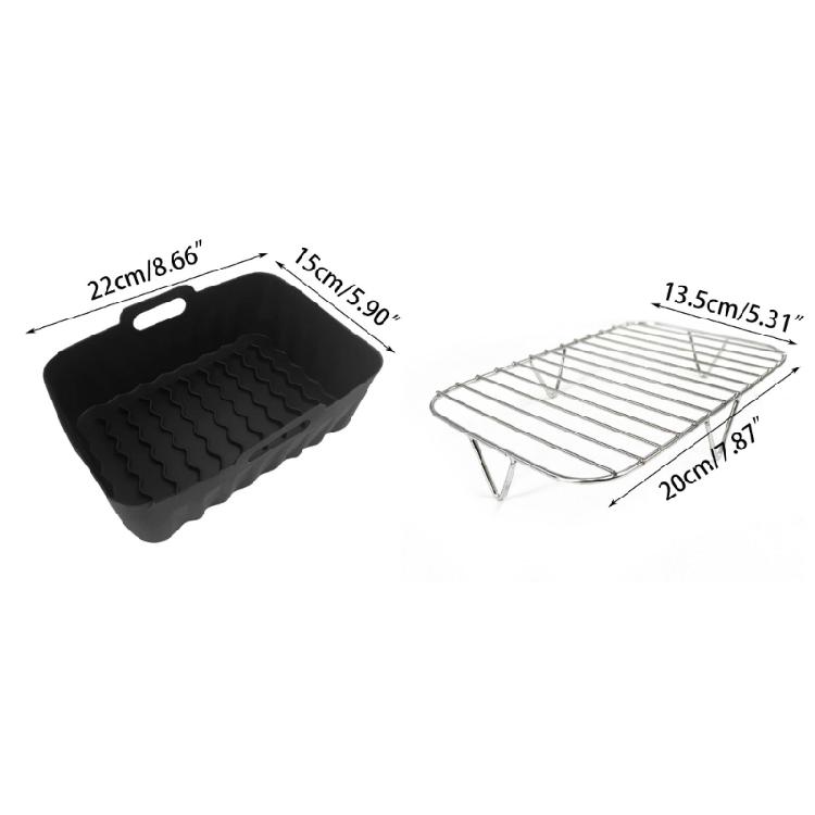 Grilling Rack Air Fryer Pad Silicone Air Fryer Tray Silicone Baking Liners