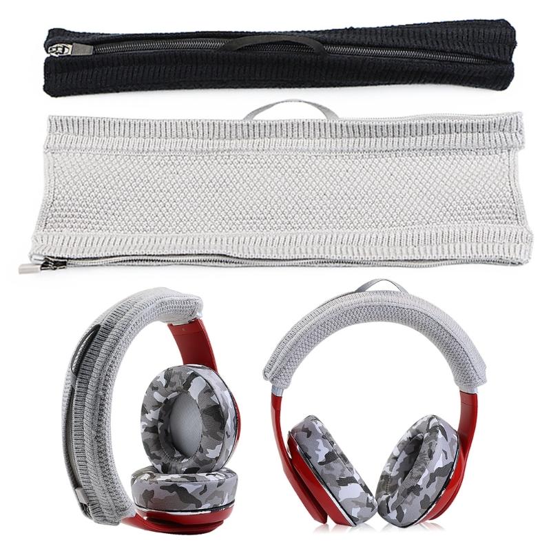 Universal Headphone Headband Silicone Cover for HD700 HD800 Headset Headband Protectors with Zipper Cover Easy to Close