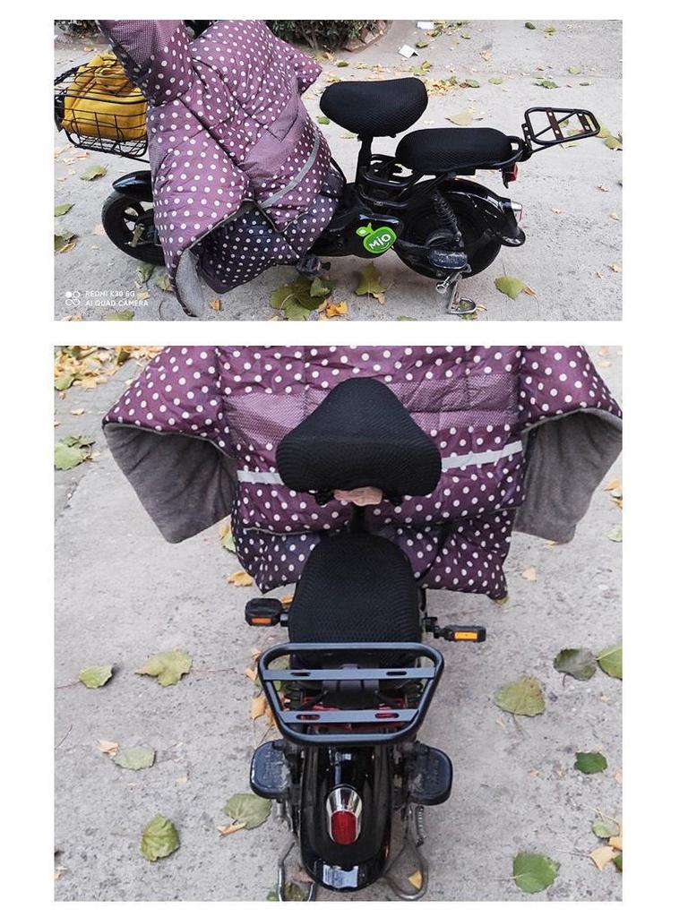 Universal Electric Bicycle Trunk Rack with Backrest and Storage Box