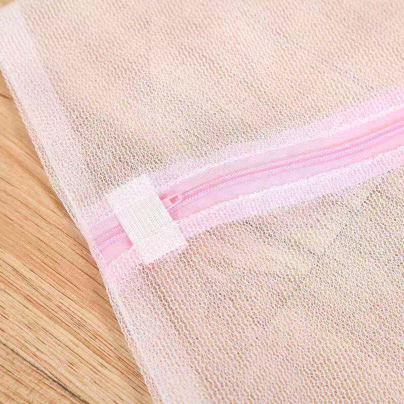 Thickened Fine Mesh Zipper Laundry Bag Set for Lingerie Care