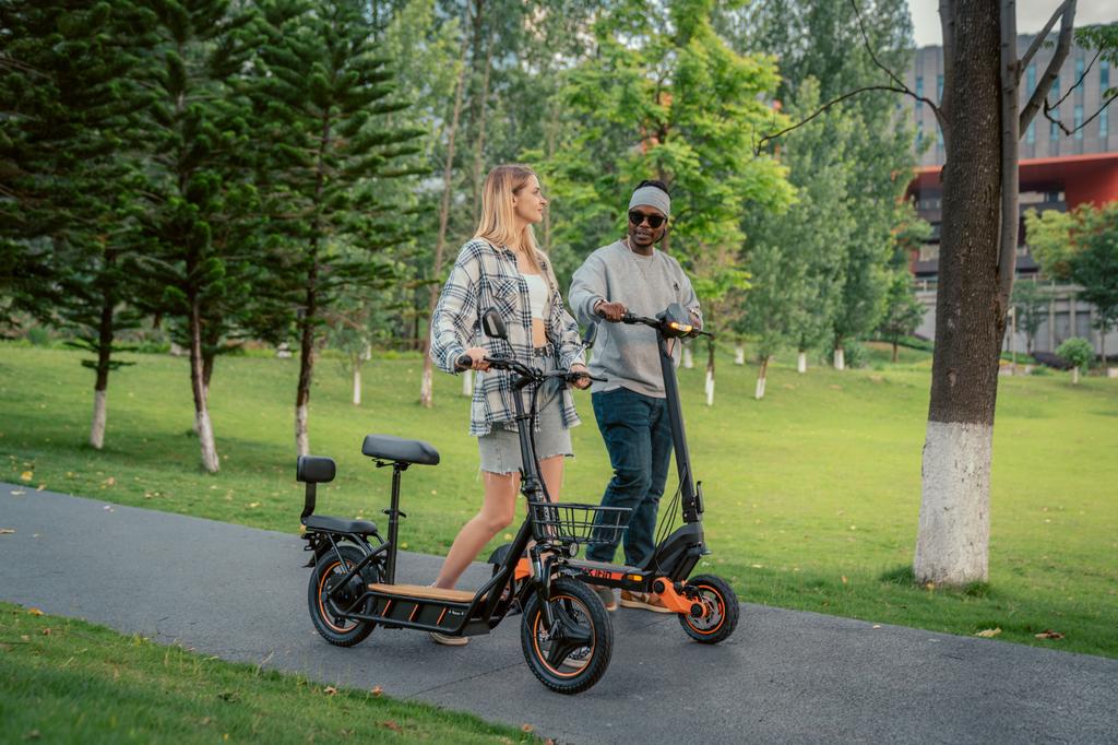 Elektrická koloběžka kukirin C1 PRO, 48V 26AH 500W, maximální dojezd 100KM, dvojité kotoučové brzdy + elektronická brzda, protiskluzová deska z masivního dřeva.