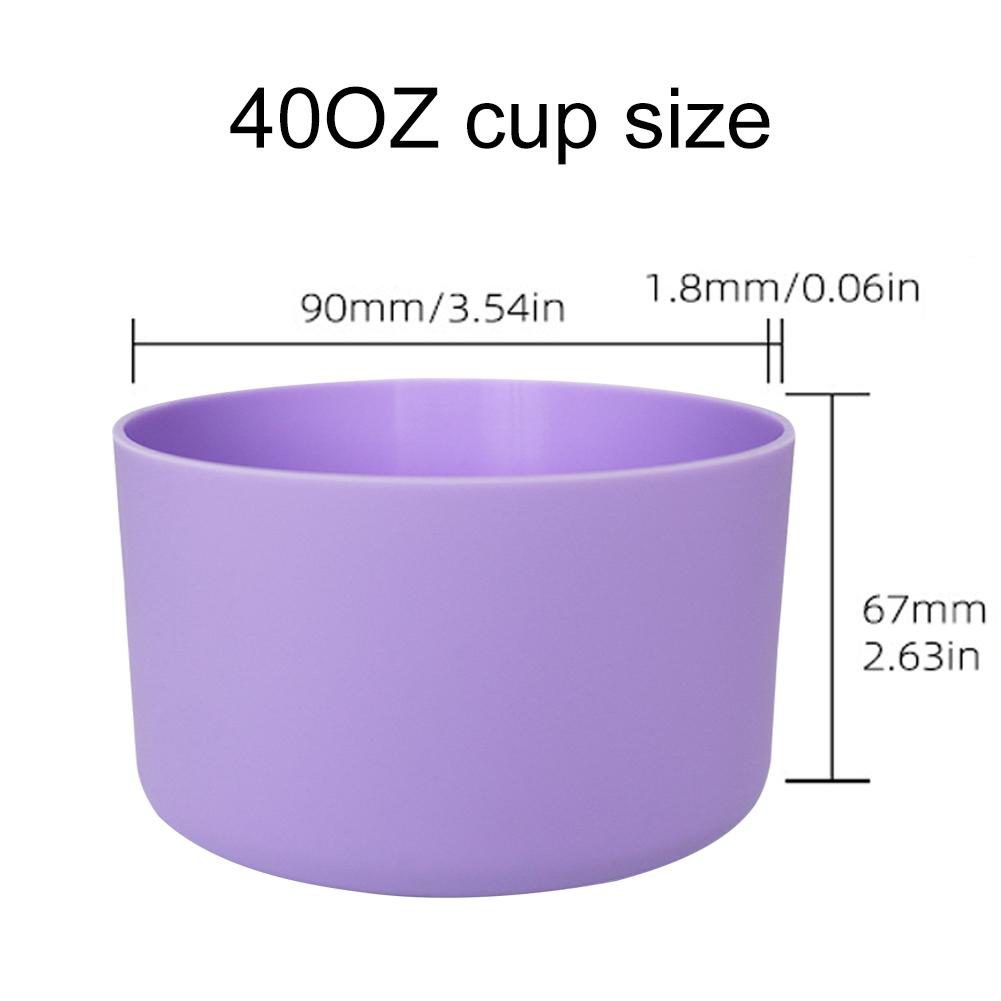 Silikon Wasserflaschenschutz für Owala 24oz 32oz 40oz Rutschfeste Schutzhülle Bodenstoßfänger Flaschendichtring Silikonstopfen