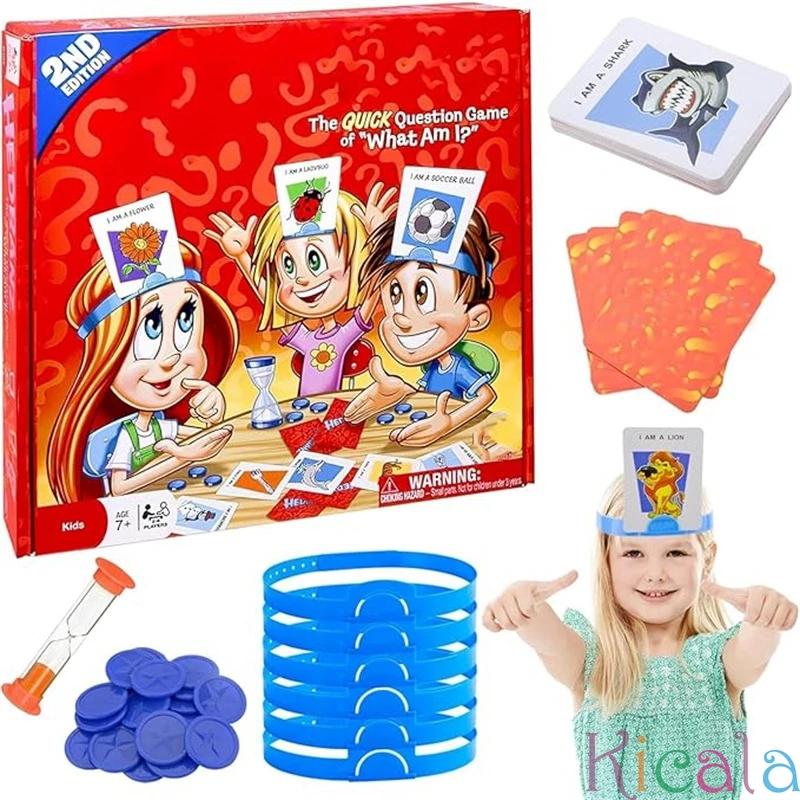 Gioco da Tavolo Indovina l'Immagine per Bambini Chi è Giochi Interattivi Genitore-Figlio Festa in Famiglia Giocando