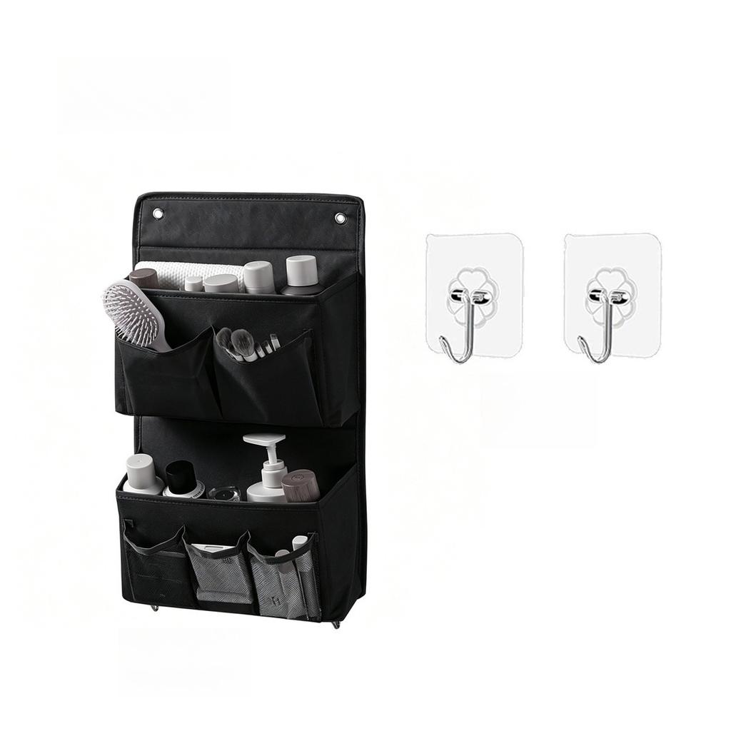 Compact Hanging Storage Pouch, Multi-pocket Wall & Door Mount Organizer, Perfect for Camper and Closet Organization