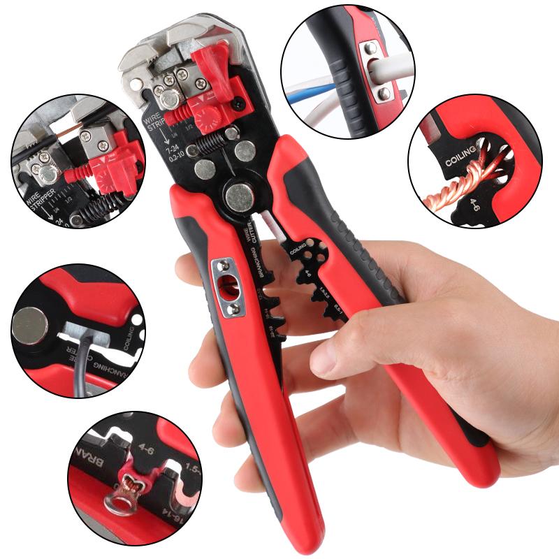 5-in-1 Multifunctional Automatic Wire Stripping Pliers YES-1R Crimping Cutting Splitting And Merging Wires Tools