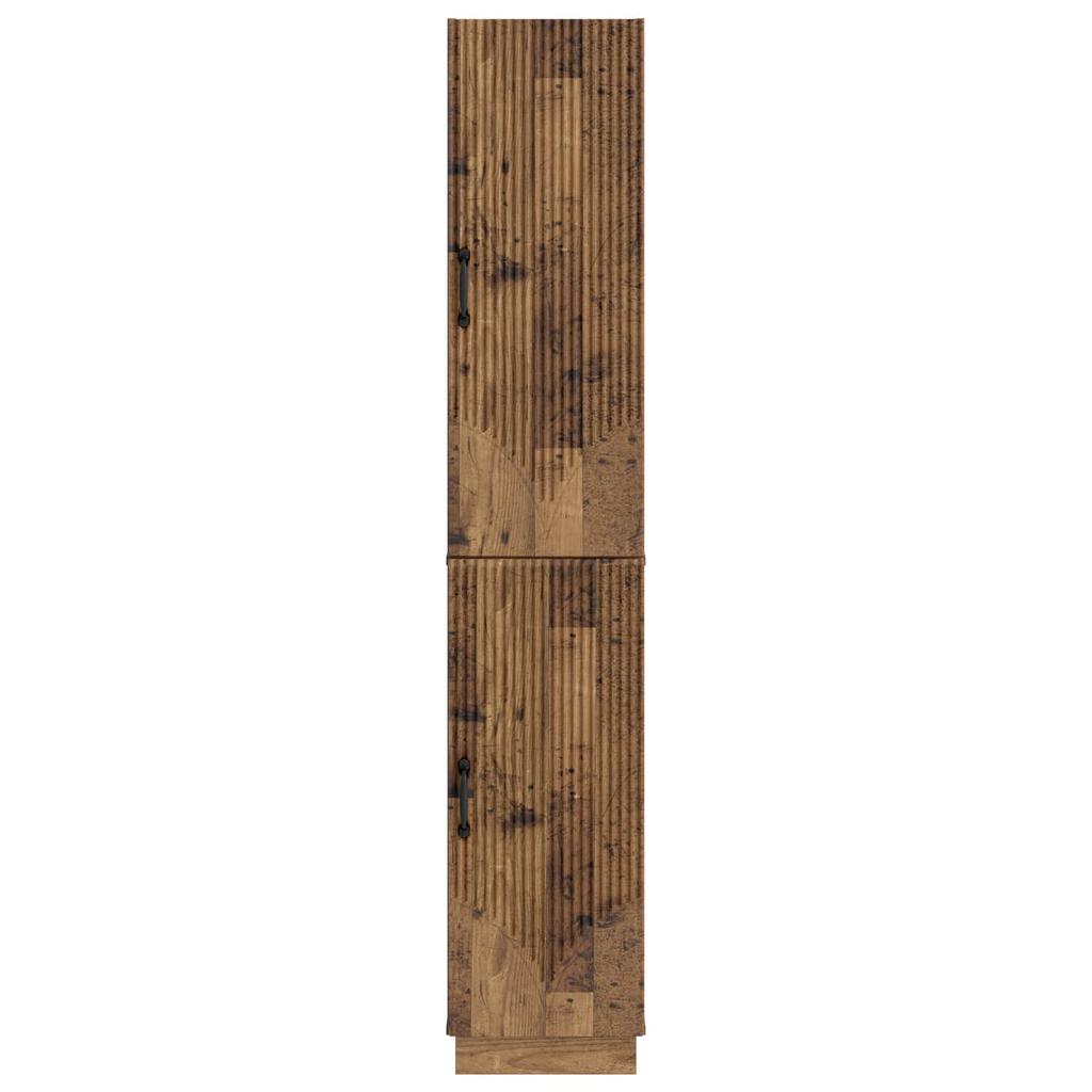 Cabinet Set 2 pcs Reclaimed Wood Wood Based Material