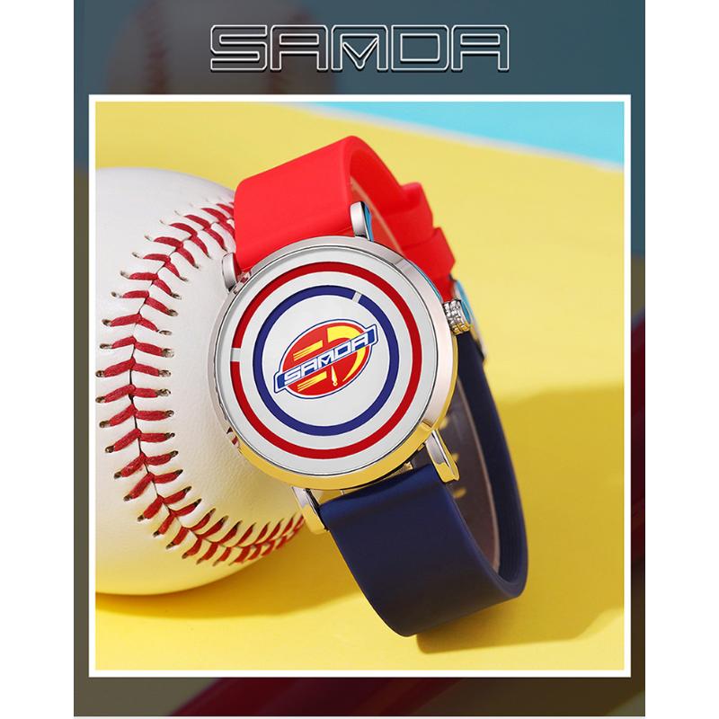 SANDA New Product Silicone Tape Men and Women Watches Fashion Trends, Cool, Simple, Personalized Children's Watch