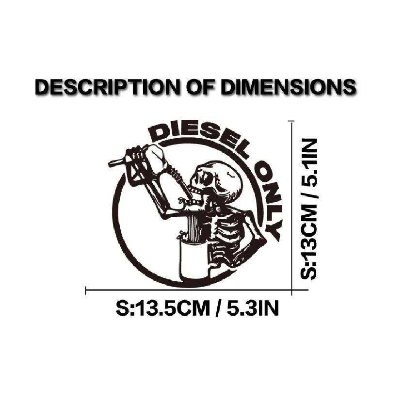 Pickup truck 4X4 off-road truck skull gasoline cap stickers, decorative car stickers personalized customization wholesale