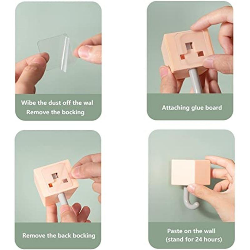 Cartoon Cat Hook Self Adhesive Dormitory Bedroom Door Hangers Hooks Key Umbrella Towel Cap Coat Rack Wall Animal Decoration Rack