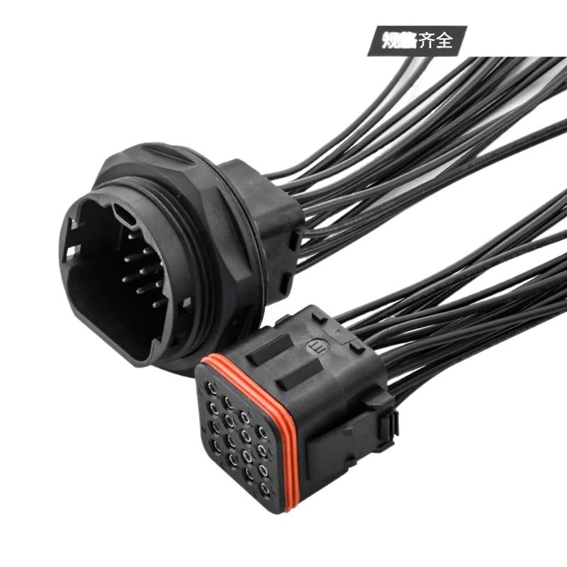 1 Set Automotive Wire Harness Connector 132016   -001 Male Female Plug ITT Type 4/8/10/16/25 Pin