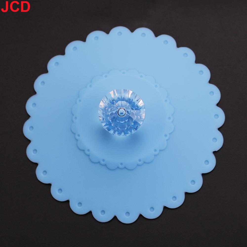 JCD Reusable Silicone Cup Cover with Artificial Diamonds Anti-dust Thermal Insulation Cup Lid Seals Mugs Cover Drinkware Parts