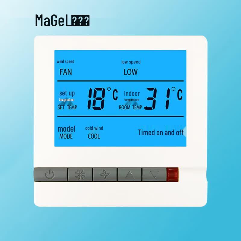 MaGel Central AC LCD Fan Coil Thermostat