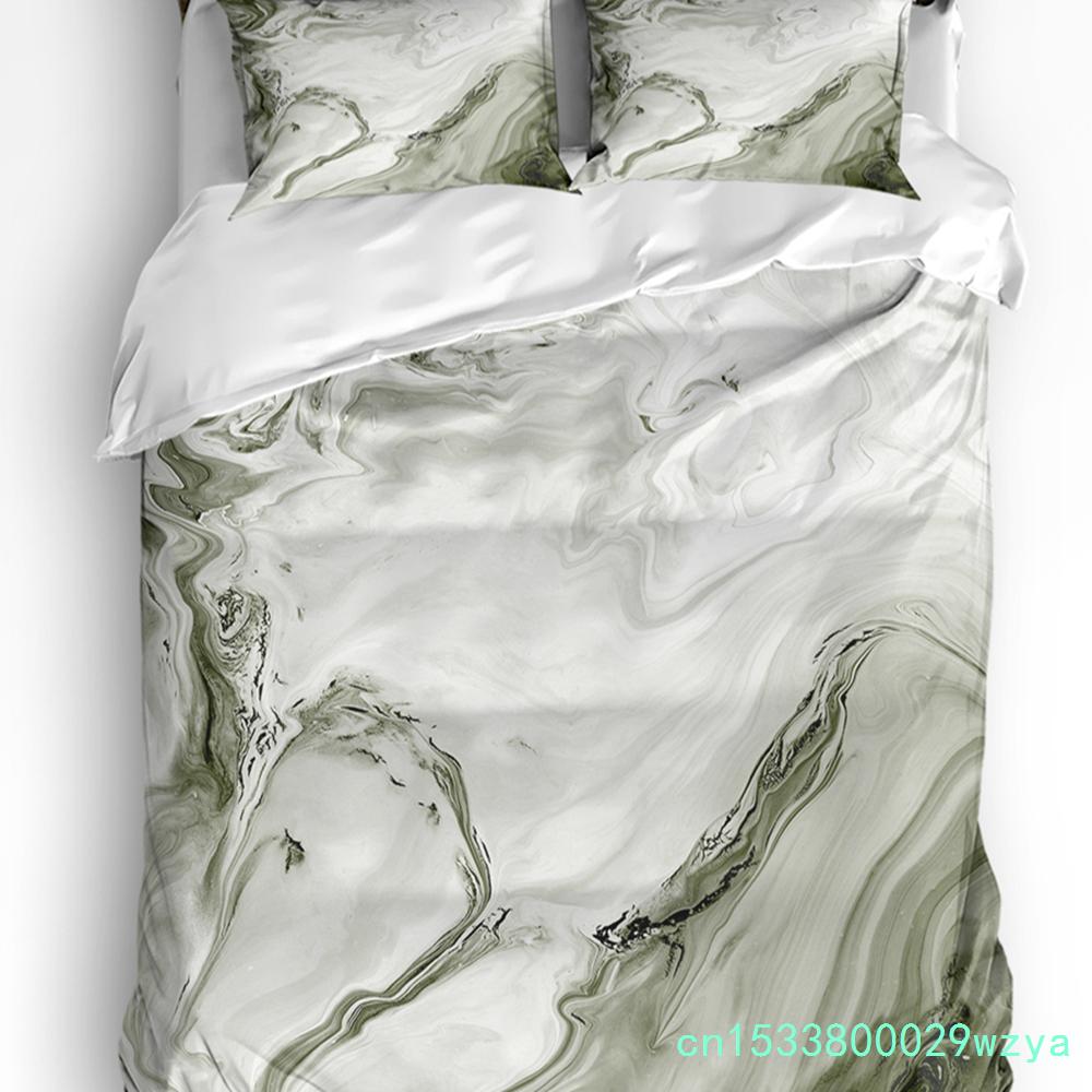 Fluid Art Black White Duvet Cover With Pillow Case Custom 3pcs Bedding Set Quilt Cover Double Bed Home Textile