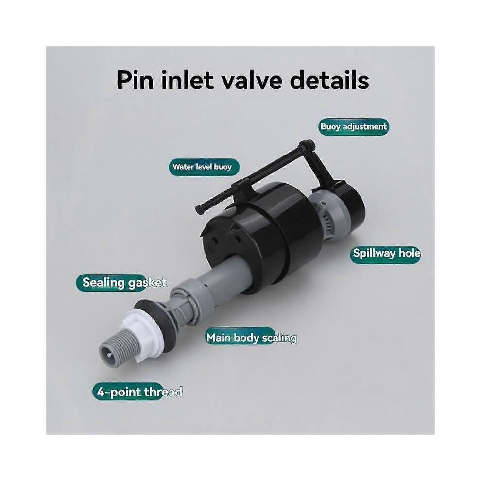 Old Flush Toilet Tank Fittings Inlet Valve Adjustable Needle Valve Toilet Water Valve Water Inlet Accessories G1/2inch