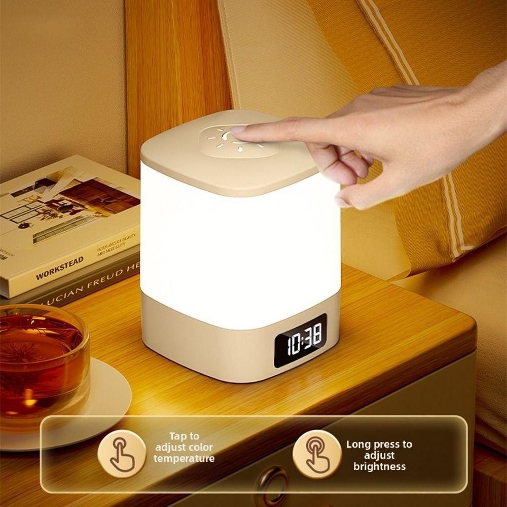 Dimmable Light Clock Night Light Portable Desk Lamp Touch LED Night Light  Wardrobe Light