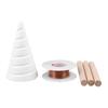 Electro Culture Gardening Copper  Stakes Fibonacci Coil Winding Jig for Electroculture Gardening Growing Garden Plants Vegetables 