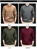 Men's 2025 Winter Fleece-Lined Thickened Sweatshirt with Single-Button Closure