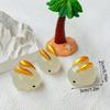 Luminous Golden-Eared Rabbit Micro Landscape Figure Ornament Outdoor Glowing Miniature Statue Potted Mini Garden Accessories