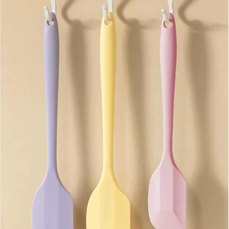 Silicone Cream Baking Scrapers Heat Resistant Scrapers Nonstick Butter Spatula Kitchen Pastry Scrapers Cake Baking Tools