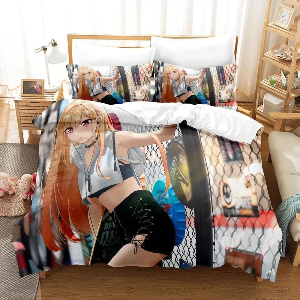  Marin Kitagawa Single Adult Boys Bedroom Duvet Cover Set Anime Bedding Set Double King Size Quilt Cover Pillowcase