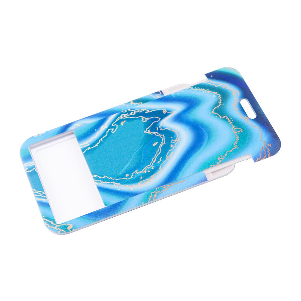 Marble Texture Phone Lanyard & Card Holder for Student/Work ID, Meal & Bus Access.