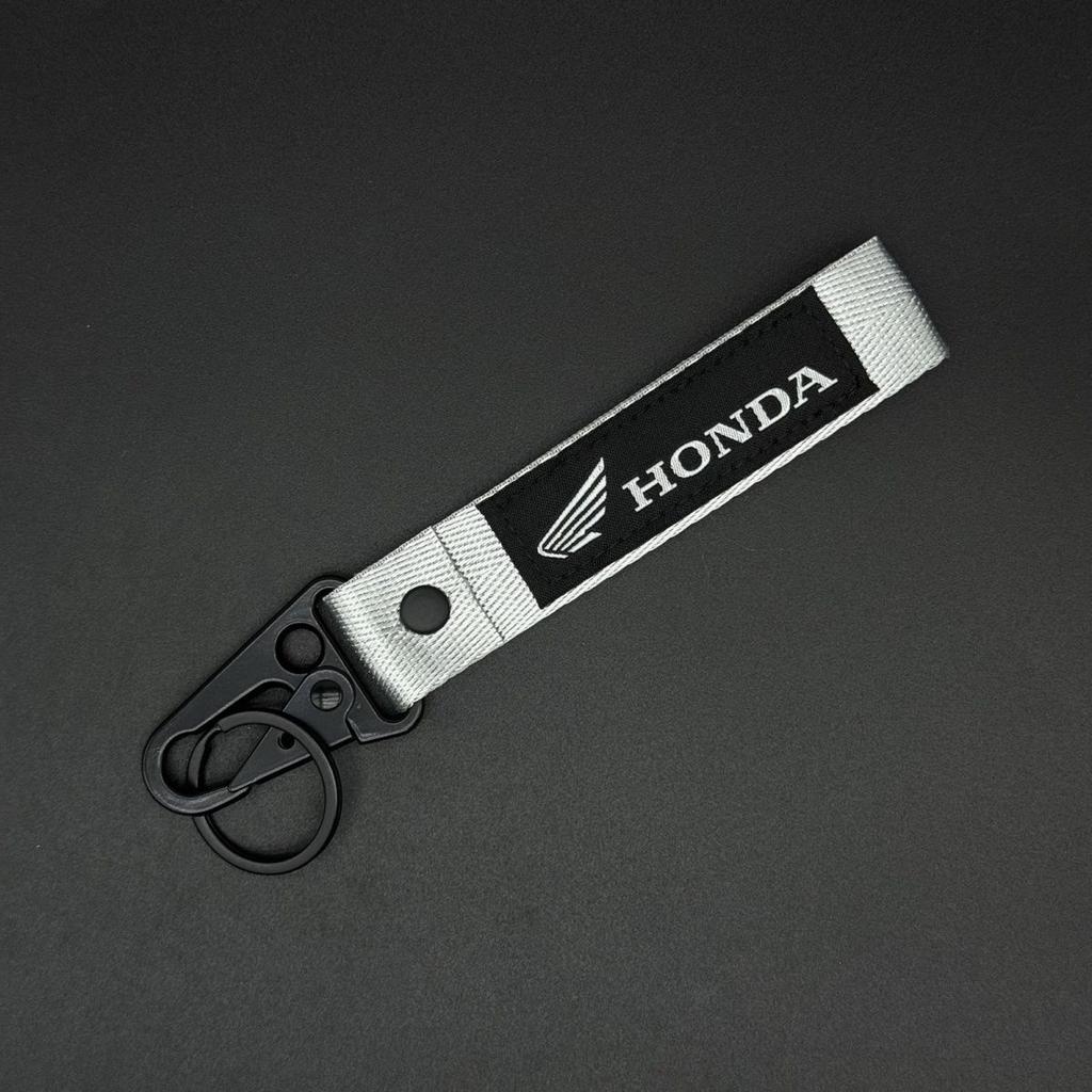 Embroidery Car Logo Key Rings Keyring Keychain For Honda NSS350 CM300 CB500 CB650R CB190 Motorcycle Decoration Accessories FL3