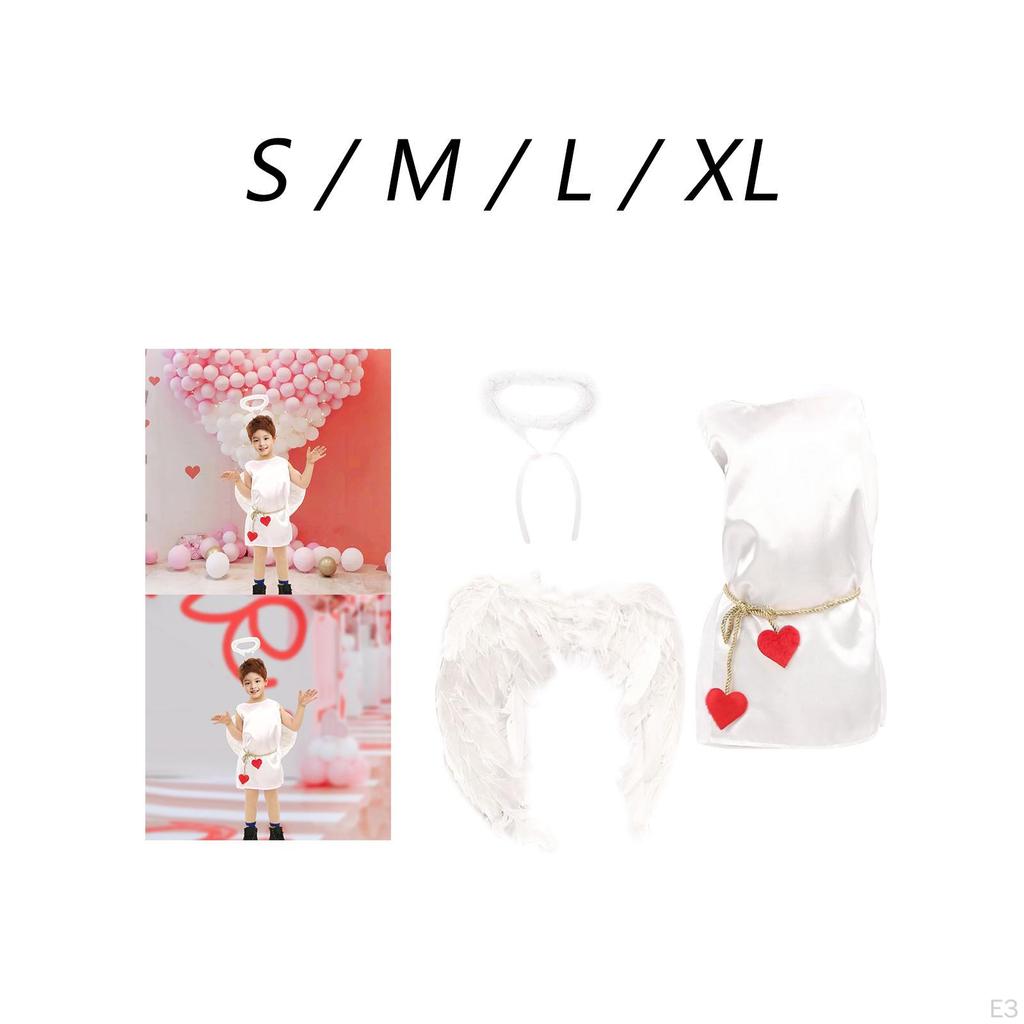3 Pieces Angel Wing Costume Children's Beautiful Child Valentine's Day for