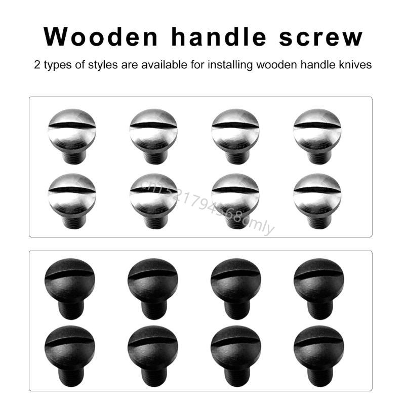 8Pcs Professional Stainless Steel Slotted Grip Screws Replacement for 1911 6XDE