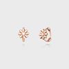 14K Rose Gold One-Touch Earrings (Single) SA25C44K