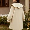 Loose Woolen Coat for Girls, Thickened Cotton-padded Overcoat for Children's Fashion In Autumn and Winter