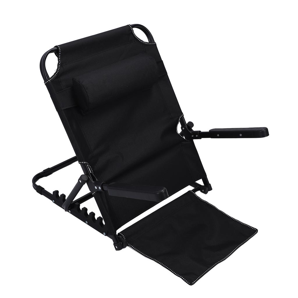 Adjustable Power Lifting Bed Backrest with Headrest Arms7 Adjustable Positions Armrest Neck Head Back Support Folding Sit Up Back Rest