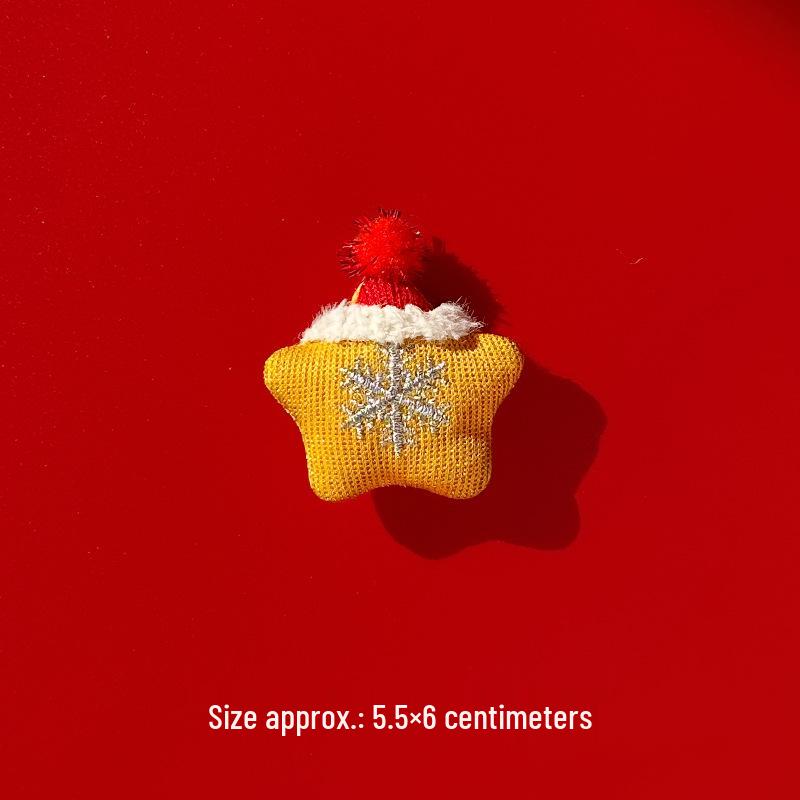 Women’s Cute Christmas Plush Doll Brooch - Festive Pin for Sweaters, Scarves, or Bags