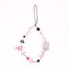 Y2K Aesthetic Beaded Phone Chain Ins Style Cartoon Mobile Phone Lanyard Keycord Anti Lost Key Strap Bag Pendant Cellphone Straps