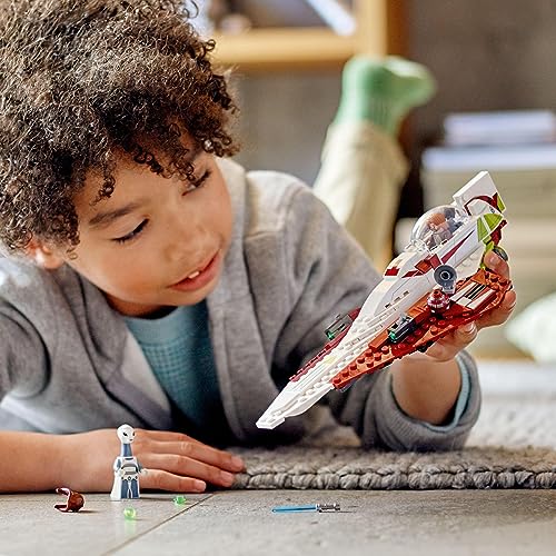 LEGO Star Wars Obi-Wan Kenobi's Jedi Starfighter (TM) 75333 Toy Block Present Space Boy Boys Ages 7 and Up