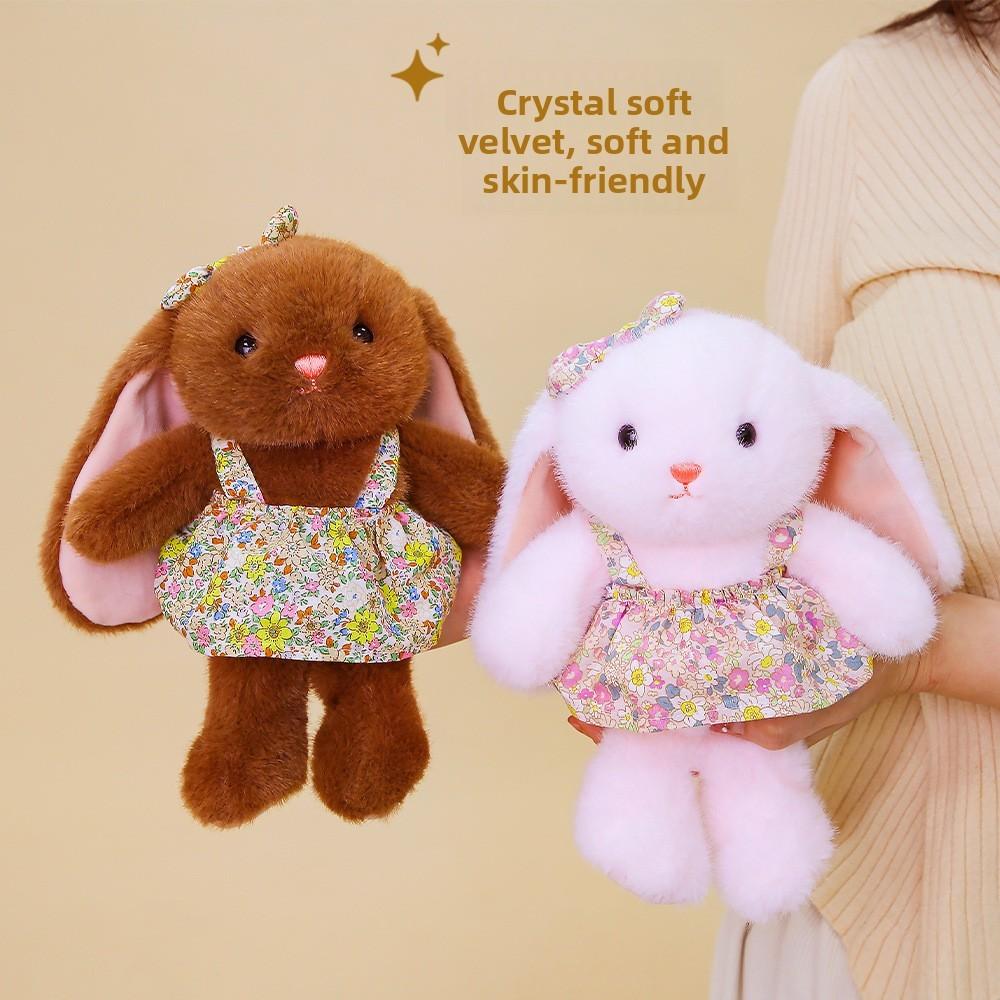 Snow Plush Bunny Toy Soft Short Pile Plush For Kids Birthday Gift