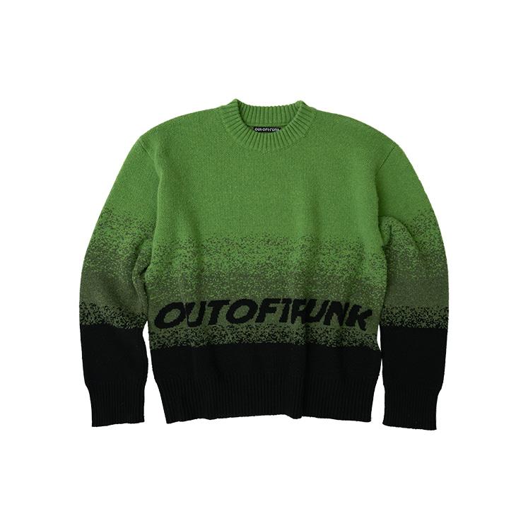 Out Of Trunk Ombré Knit Sweater (Green) 1
