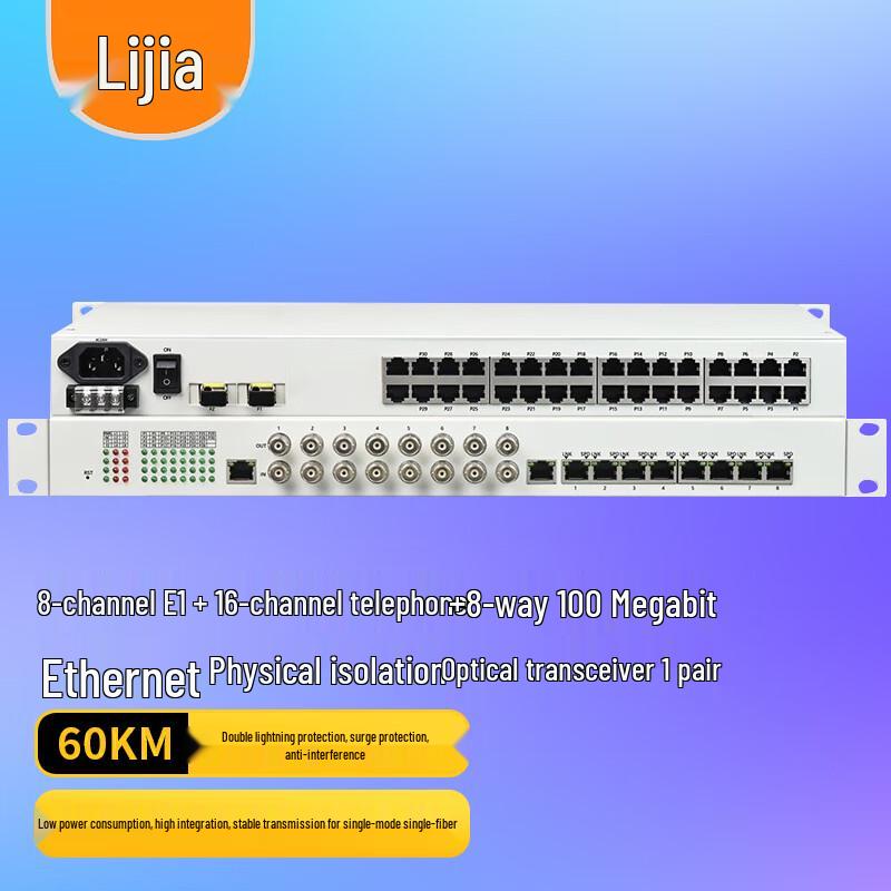 LIJIA Multi-Service E1/Phone/Ethernet Fiber Optic Terminal
