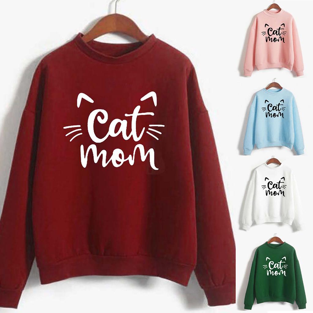 Women's Fashion Winter Printing High Collar Long Sleeve Plus Sweatshirt