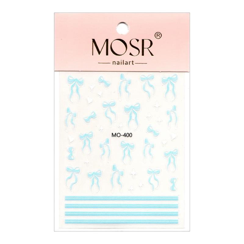 3D Ballet Bow & Ribbon Nail Stickers - DIY Nail Decals & Embossed Ornaments