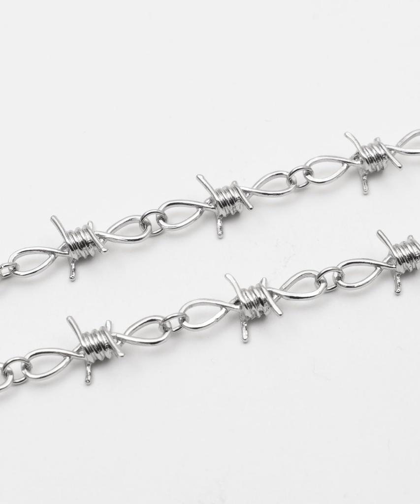 WEGO Unisex Multi-Way Wallet Chain, Silver Accessory, Korean Style, Men's and Women's, F, Pattern 3