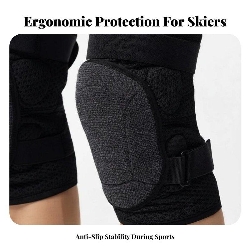 Men's Kevlar Ski Pelvic Pad, AIR Knee Protector, Ergonomic, Anti-Slip, Professional Athlete